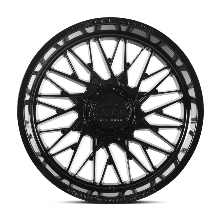 Lock Off-Road Bandit wheel in Gloss Black, view 1